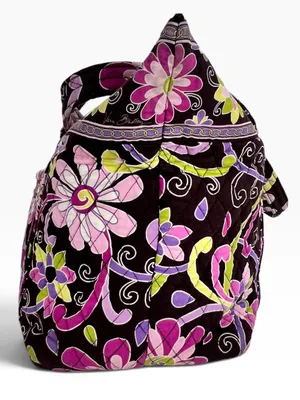 Vera Bradley Retired Purple Punch Shoulder Bag in Brown & Pink thumbnail 7