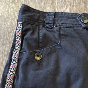 Anthropologie Boho Aztec Tapestry Tapered High Waisted Black Pants Sz 6 thumbnail 7