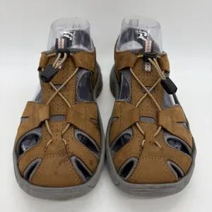 Privo by‎ Clarks Womens 7 Sandals Joyner Brown Leather Hiking Walking Outdoors thumbnail 3