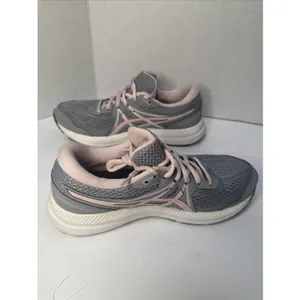 ASICS Gel-Contend 7 Women’s Size 8 Wide Gray Pink Running Shoes 1012A910 thumbnail 2