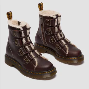 Dr. Martens 1460 Faux Fur Lined Lace-to-toe Leather Boots thumbnail 2