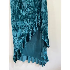 Urban Outfitters Silence + Noise‎ Velvet Strapless Midi Dress Dark Grunge Romantic Size S thumbnail 7