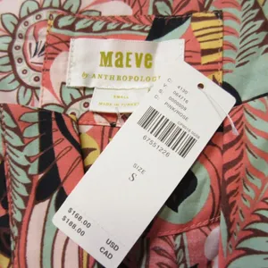 NWT Anthropologie Maeve Somerset Maxi in Botanic Garden Tiered Cotton Dress M thumbnail 6