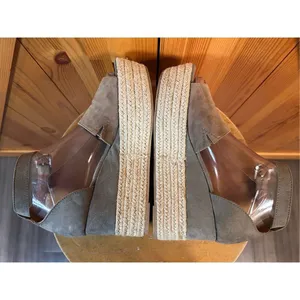 Steve Madden Apolo Suede Espadrille Platform Sandal Womens Size 7 Open Toe thumbnail 5