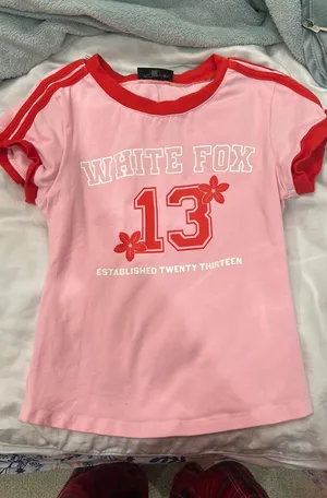 White fox baby tee coastal and cute 13 thumbnail 1
