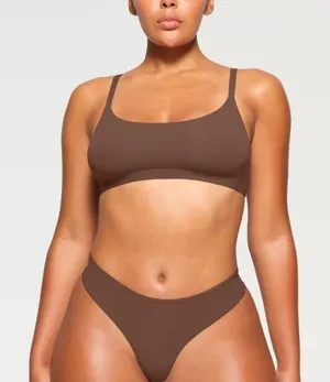 SKIMS‎ Fits Everybody Scoop Neck Bralette Jasper XS 2025 thumbnail 1