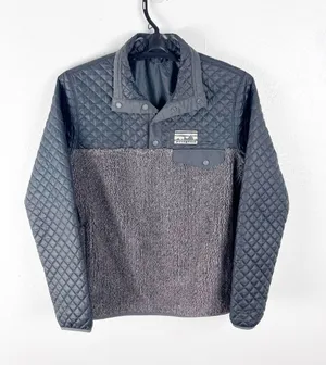 PATAGONIA Mixed T Snap Pockets Quilted Fleece Pullover Size XS thumbnail 1