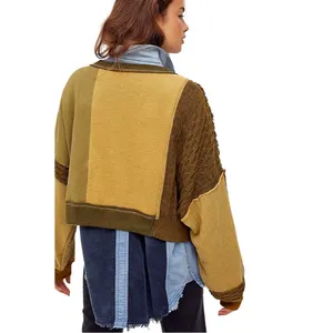 Free People Stateside Vintage Oversized Pullover in Vermont Green M thumbnail 6