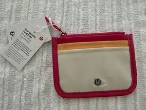 Lululemon True Identity Card Case in Raspberry Coulis/Rock Melon/True Ivory thumbnail 1
