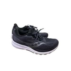 Saucony Mens PWRRUN Running Shoes Black Mesh Size 9.5 SKU 7147 thumbnail 4