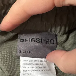 Figs FigsPro Skinny Zip Fly Elastic Waist Trouser Agave Green Scrub Work Pants S thumbnail 12
