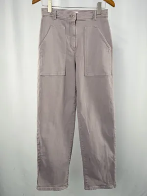 Aritzia Wilfred Free Modern Utility‎ Pants in Purple Slate Size 6 thumbnail 3