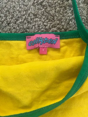 Yellow Brazil Edikted tank top thumbnail 2