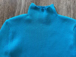 Klassy Network Klesis Mini Mock Neck Long-Sleeve Ribbed Top and the matching Ribbed Mini Skirt with Side Split thumbnail 5