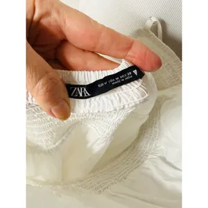 Zara White Cotton Smocked Camisole Maxi Dress thumbnail 4