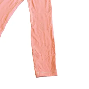Lululemon High Waisted Pull-On Leggings Full Length Salmon Peach Size 4 Women's thumbnail 3