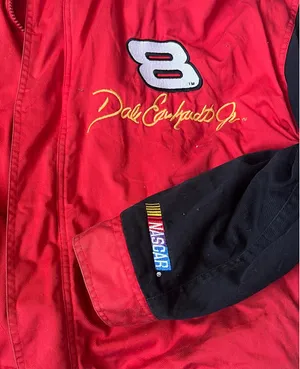 Dale Earnhardt Junior Budweiser Nascar Racing Jacket thumbnail 2