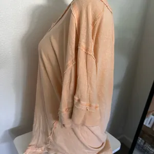 We the free free people blouse peach orange color size XS thumbnail 3