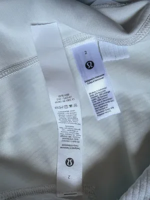 Lululemon Ribbed Softstreme Cropped Tank White Size 2 thumbnail 3