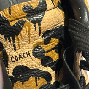 Coach High Line Wild Beast Leopard Print Pebble Leather Low Top Sneakers Sz 8.5 thumbnail 12