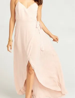 Show Me Your MuMu Mariah Wrap thin strap v-neck party barbiecore Dress Large thumbnail 1