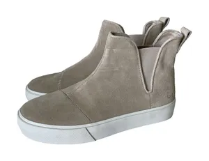 TOMS Fenix Platform Chelsea Shoes Ankle Booties Oatmeal Cream Tan Women's 10 thumbnail 1