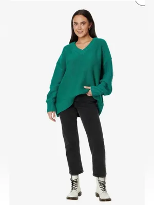 Free People Allie V - Neck Mountain View Large Oversized Comfy chunky thumbnail 2