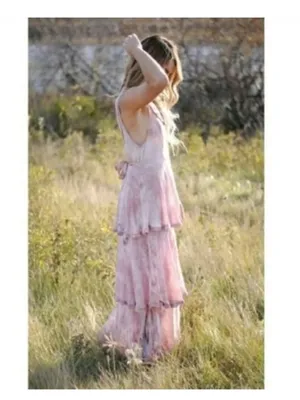 Free People New Romantics Boho Maxi Tie Dye Dress thumbnail 5