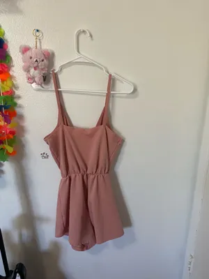 Kimchi blue pink romper thumbnail 2