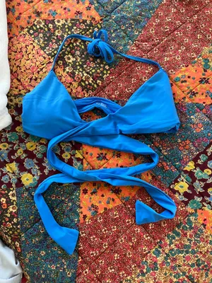 Aerie Bright Blue Bikini Top thumbnail 1