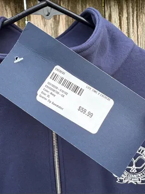 NWT EVEREVE X Lifetime 1/4 Zip Embroidered Logo Sweatshirt Navy Size XL thumbnail 3