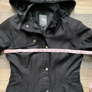 Spiewak Black Long Hooded Winter Coat M thumbnail 7
