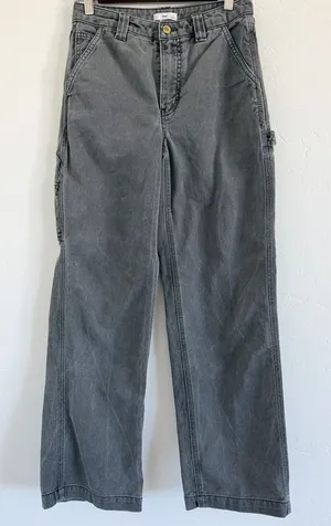 Aritzia Tna Greenwich Carpenter Pants Size 0 Gray Denim Utility Workwear thumbnail 1