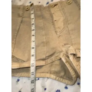 Free People All Yours Micro Shorts Sz:8 Light Brown utility-inspired cargo style thumbnail 4