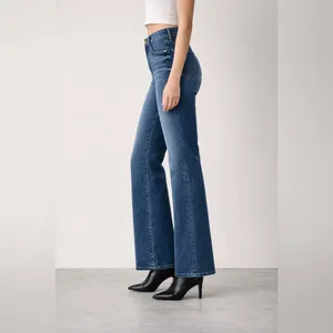 Fidelity‎ Denim Katie High Rise Classic Flare Wide Leg Jeans St Tropez Size 25 thumbnail 2