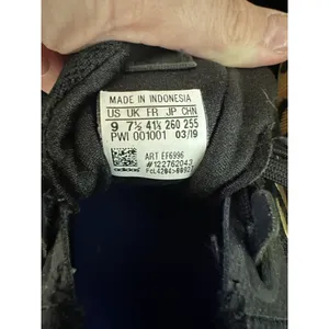 Adidas PureBoost black and gold running shoes womens 9‎ thumbnail 6