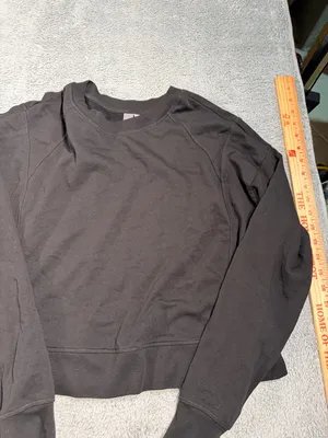 Sweaty Betty Cropped Black Long Sleeve Sweatshirt 4-6 small thumbnail 5