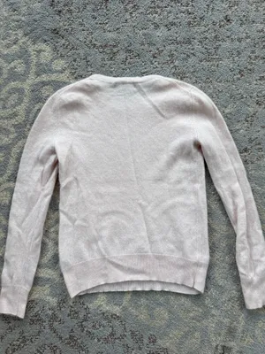 Quince Cashmere Crewneck Sweater Light Pink XS thumbnail 3