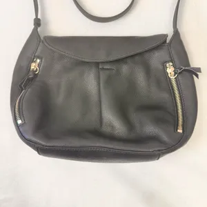 Vince Camuto Crossbody Women's Leather Black Bag Shoulder Purse Classic Pebbled thumbnail 11