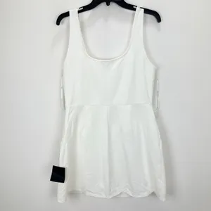 Lulus Always Admired White Sleeveless Mini Dress Ponte Stretch Knit XL NWT thumbnail 10