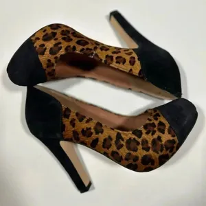 Corso Como NEW!-Leopard cow hair, suede heel pumps size 8 thumbnail 4