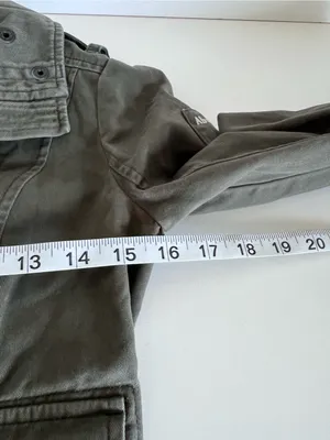 Abercrombie & Fitch Women Y2K Olive‎ Green Utility Jacket Flap Pockets Military thumbnail 7