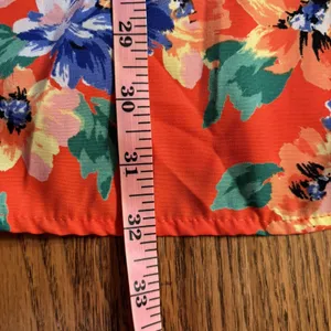 Lulus‎ V-Neck Sleeveless Red Floral Print Mini Dress XL Made in USA thumbnail 10