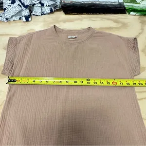 Faherty Dream Organic Cotton Gauze T-Shirt Minimalist Lightweight‎ Summer Top XS thumbnail 11
