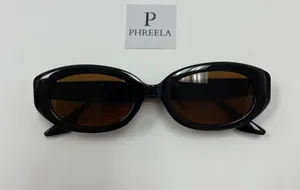 Retro oval sunglasses /90s brown oval sunglasses thumbnail 5