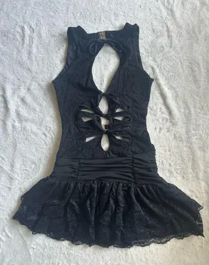 Outcast Clothing Emery Mini Dress Black thumbnail 4