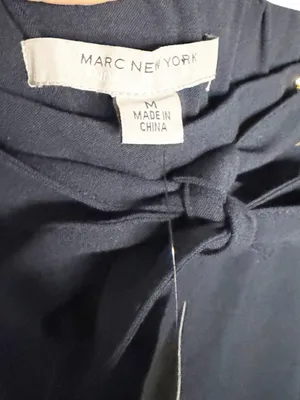 Marc New York Blue Wide Leg Crop Pants Size M thumbnail 3