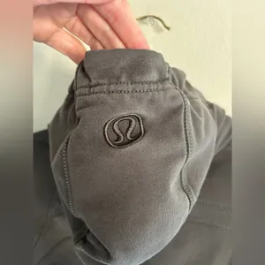 Lululemon vintage Y2K 90’s grey logo hooded scuba jacket 4​ thumbnail 5
