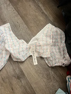 NWT For Love & Lemons Denise Crop Top size small thumbnail 2