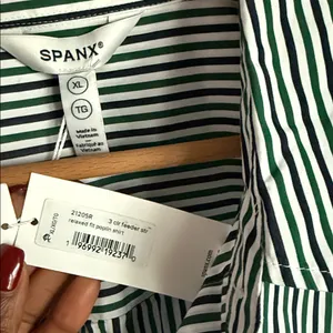 NEW SPANX® Poplin Oversized Button-Up Shirt XL thumbnail 7